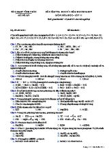 Đề kiểm tra học kì I năm học 2016-2017 môn Hóa học lớp 11 - Mã đề 651
